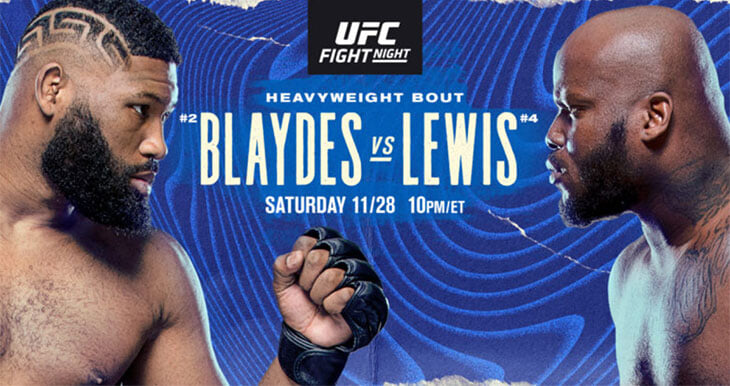 Рекордсмен по нокаутам среди тяжей UFC против лучшего борца дивизиона. Льюис и Блэйдс определят главного претендента на титул